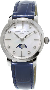Часы Frederique Constant Slim Line Moonphase FC-206MPWD1S6